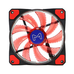 Mastero MF-120, 120мм, 3-pin+Molex/Red, 1200rpm, 40CFM, 20дБ, антивибрационные прокладки (MF120RV1)