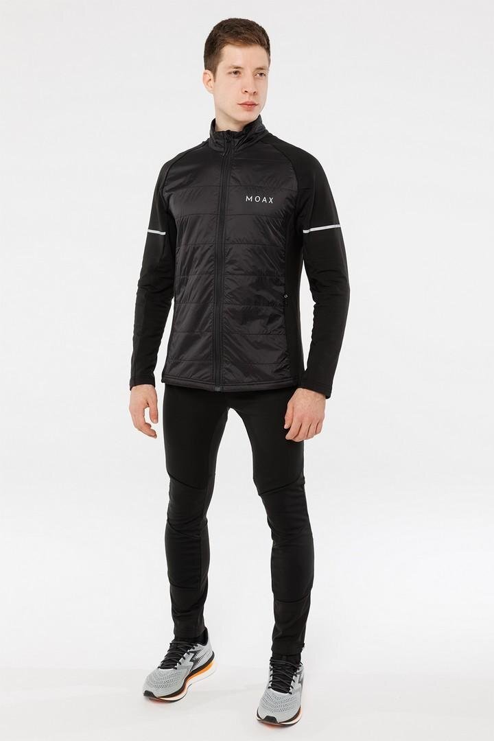 Мужская тренировочная беговая куртка Moax Tauri Stretch Fit черная - 5