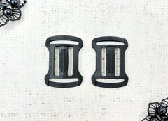 Пряжка TNC X-регулятор, р. 2,5х2,5 см, пр-во Россия, чёрный