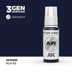 Акриловая краска AK Interactive RLM 83 3GEN AIR, 18мл