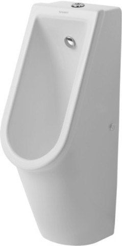 Duravit Starck 3 826250007 Писсуар с верхней подачей воды, безободковый, с креплением, цвет белый (с мушкой )