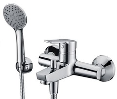WasserKRAFT Rhin 4401 Смеситель для ванны с коротким изливом, цвет: хром фото