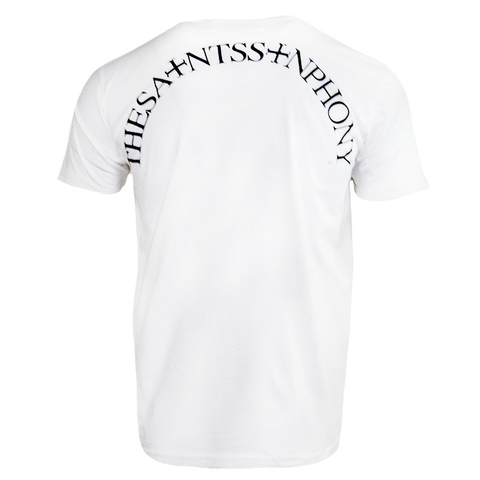 The Saints Sinphony | Футболка мужская BROCADE CROSSES WHITE WITH SILVER TS3258 спина