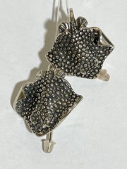 Скаты (серьги из серебра)