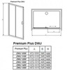 Radaway Premium Plus 33302-01-01N Дверь душевая в нишу раздвижная 110х190 см