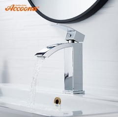 Смеситель для раковины цвет хром Accoona A9623,