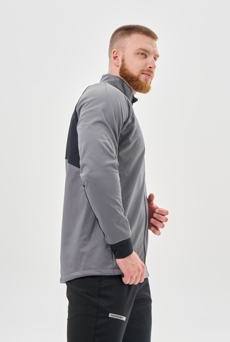 Мужская тренировочная лыжная куртка Nordski Core grey-black