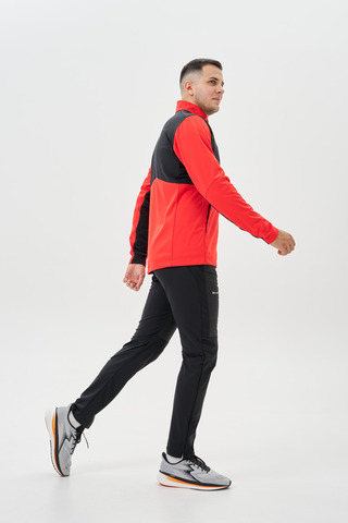 Мужской костюм для лыж и бега зимой Nordski Hybrid Pro 2.0 red-black