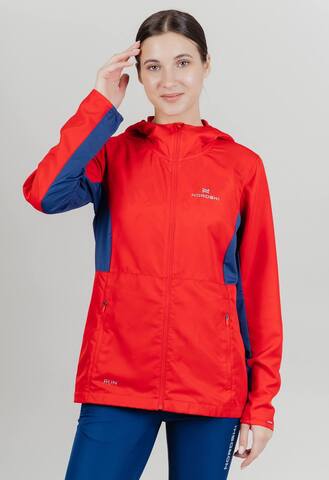 Женская ветровка для бега Nordski Run красная
