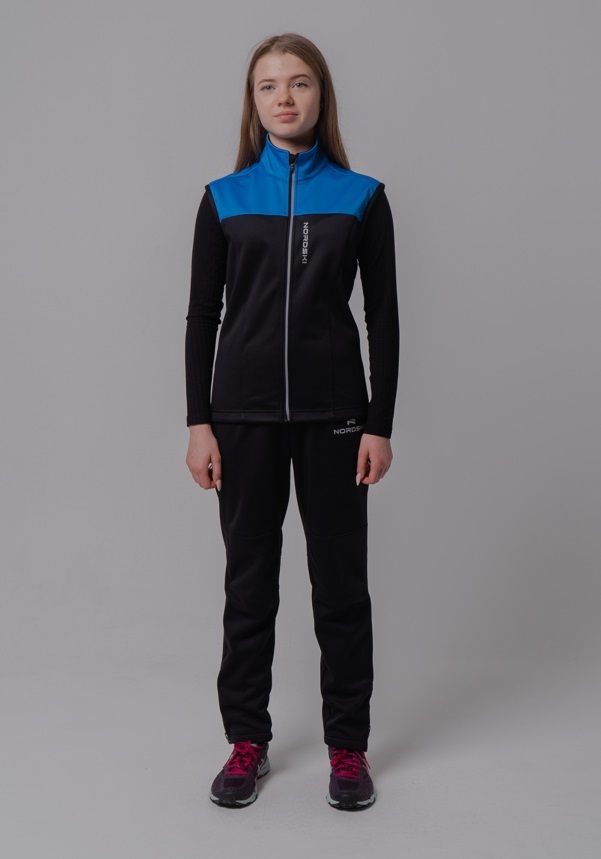 Nordski Jr Active лыжный жилет детский blue-black - 6