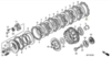 Honda Диск сцепления фрикционный XL 700 22201-MAV-000