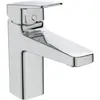Ideal Standard Ceraplan BD227AA Смеситель для раковины 88 мм, со сливным гарнитуром, FirmaFlow, HWTC, 5 л/мин