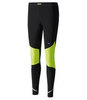 Тайтcы для бега женские Mizuno Static Bt Windproof черные-зеленые - 1