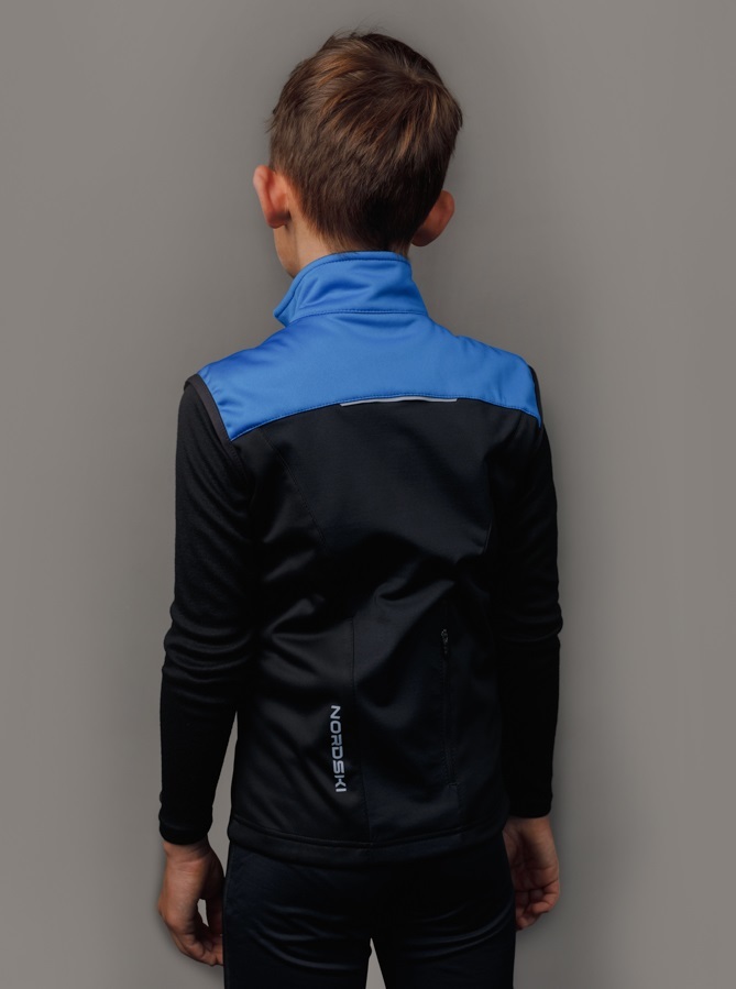 Nordski Jr Active лыжный жилет детский blue-black - 3