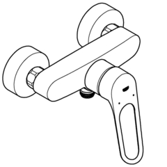 Смеситель для душа GROHE Eurosmart, хром 25242003