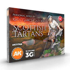 Набор красок AK interactive Signature Set - Raul Garcia Latorre - Scottish Tartans paint set