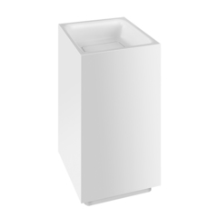 Gessi Rettangolo 37521#521 Раковина напольная 42х42см, слив в пол, с донным клапаном и сифоном, цвет: матовый белый фото