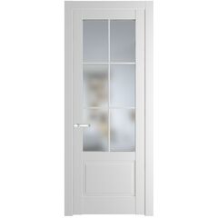 Межкомнатная дверь эмаль Profil Doors 3.2.2 (р.6) PD крем вайт остеклённая