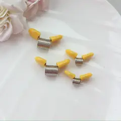 Пружина-стоппер 22 мм (Bead Stopper), цвет жёлтый, 2 штуки, И053