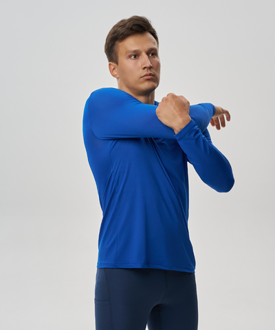 Футболка для бега с длинным рукавом Nordski Run 2.0 aster blue