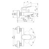 Ideal Standard BE029AA Настенный смеситель для ванны/душа Chrome (Хром)