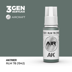 Акриловая краска AK Interactive RLM 78 (1942) 3GEN AIR, 18мл