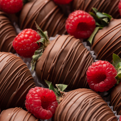 Клубника в шоколаде «Raspberry» (9-12 ягод)