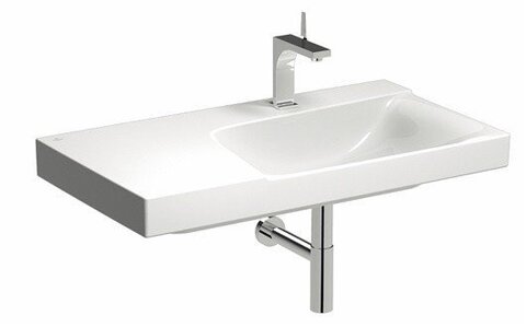 Geberit Xeno2 500.535.01.1 Раковина с полкой, 90x48см, белый / Специальное керамическое покрытие KeraTect