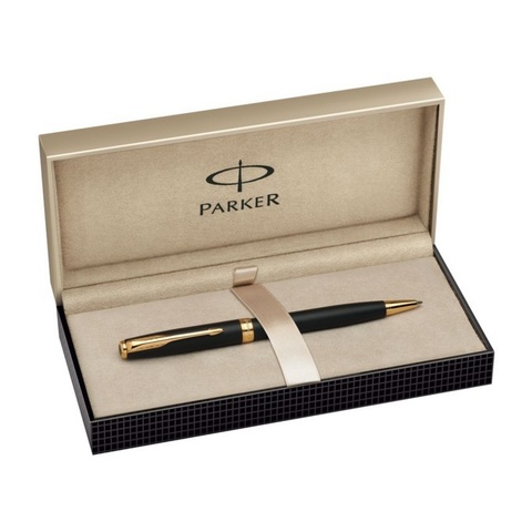 Ручка шариковая Parker Sonnet Essential K528 Matt Black GT (S0818000)