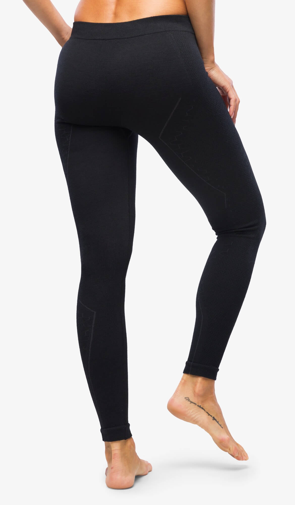 Женские термолосины Brubeck Extreme Merino черные - 3
