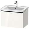 Duravit D-Neo DE425402222 Тумбочка подвесная 440x634x452, 1 ящик, цвет: белый высокоглянцевый