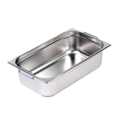 Гастроемкость LUXSTAHL с ручками, нерж.сталь, GN 1/1, 53х32,5х15см, (га005)