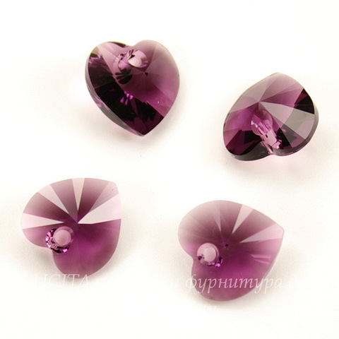 6228 Подвеска Сваровски Сердечко Amethyst (10,3х10 мм)