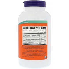 Now Foods, Цитрат кальция, 250 таблеток