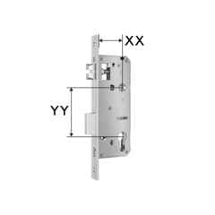 Врезной электронный дверной замок Smart Fast BLACK Novilock v.4213