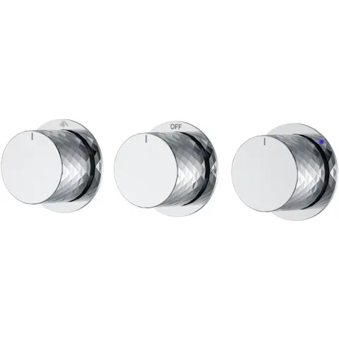 Boheme 124-3-CR.1 Смеситель встроенный STICK DIAMOND CHROME 3-х проходной