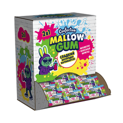Маршмеллоу с жевательным мармеладом «Confectum MallowGum» со вкусом бабл-гам, 3 гр х 150 шт