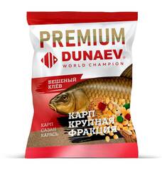 Прикормка "DUNAEV-PREMIUM" 1кг Карп-Сазан Крупная Фракция