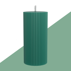 Декоративная свеча 7х15см SCANDYLAB Empire Dark green SL-EM05