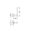 GROHE Essentials Cube 40623001 Держатель запасного рулона туалетной бумаги