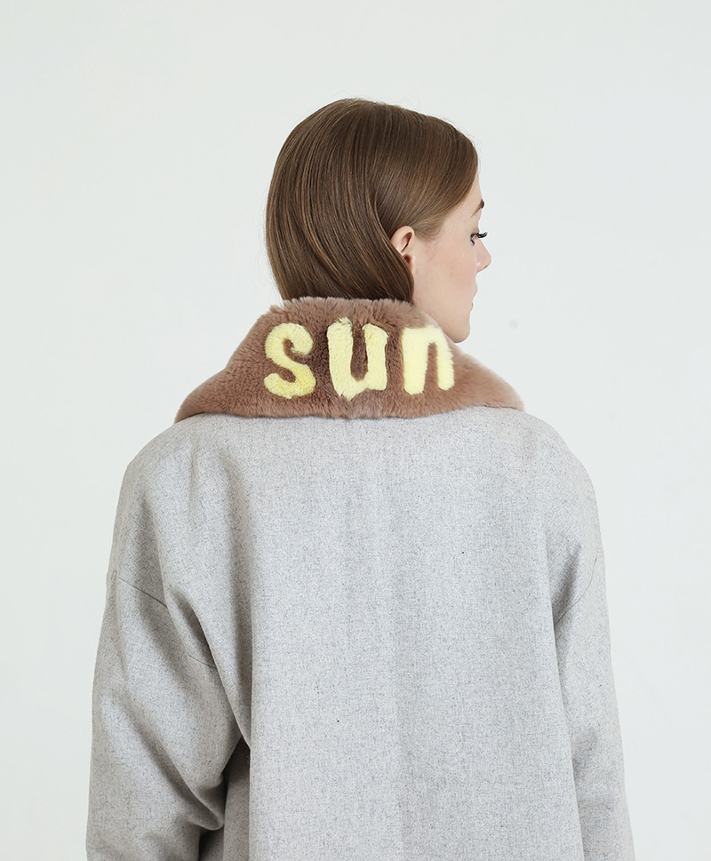 Воротник беж SUN желтый