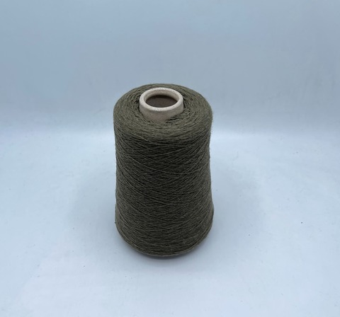 Бобинная пряжа (пр.Италия),1500м/100гр, 80% шерсть, 20% полиамид , цвет-Хаки, арт.31478