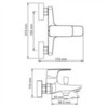 WasserKRAFT Salm 2701 Смеситель для ванны с коротким изливом, цвет: хром
