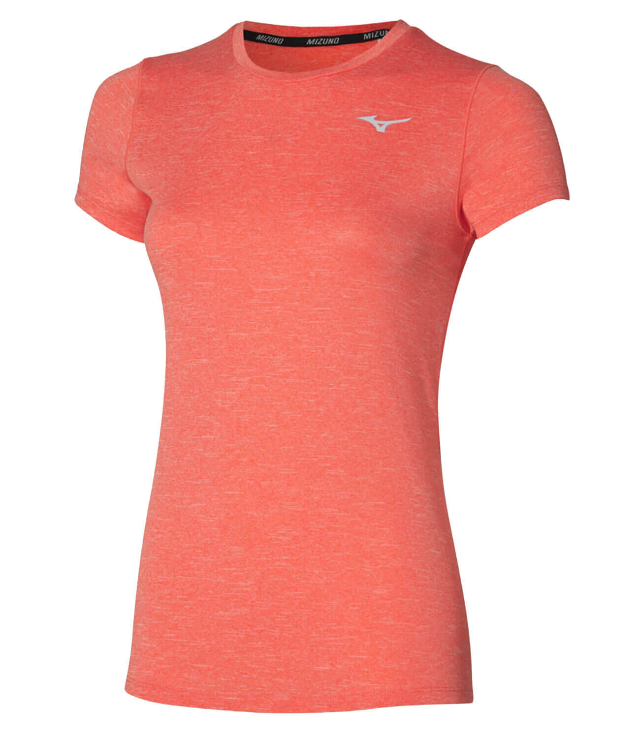 Mizuno Impulse Core Graphic Tee беговая футболка женская коралловая