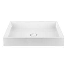 Gessi Rettangolo 37541#516 Раковина накладная 60х40см, с донным клапаном, цвет: белый фото