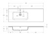 BelBagno BB1200ETL-L Керамическая раковина, 121x46.5, цвет: белый