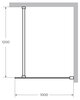 Cezares Liberta LIBERTA-L-1-100-120-C-CR Душевая перегородка, цвет: хром