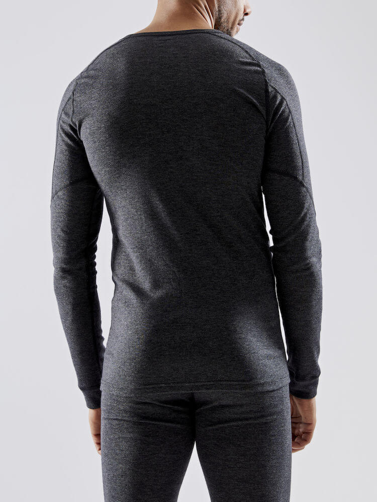 Craft Core Wool Merino комплект термобелья мужской black melange - 3