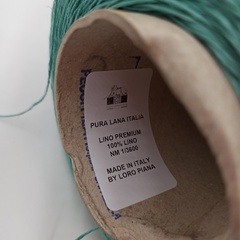 Лен Арт Lino Premium от Pura Lana Italia для Loro Piana - Бирюзовый 360м/100гр