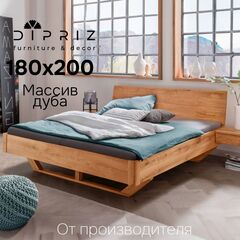 Кровать 180х200, Dolce Vita, двуспальная, деревянная, из массива дуба, парящая, Dipriz